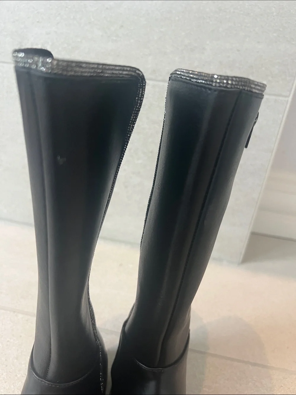 Tall girls black riding boot